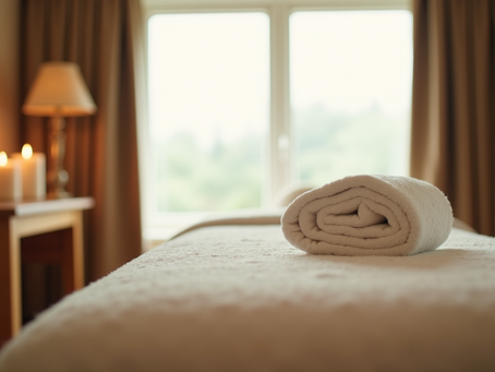 A calming massage room in North York