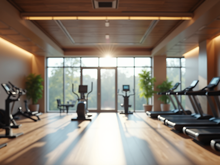 A view of the fitness floor in a gym in North York