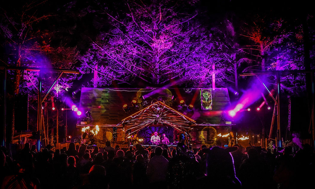 PyroMystiques Fire GoGo on the Hallow Stage