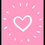 Miniatura: Coração rosa