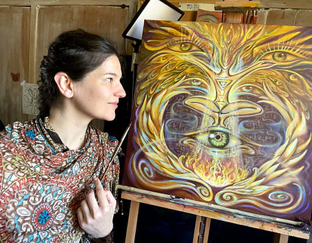 Makascha im Atelier