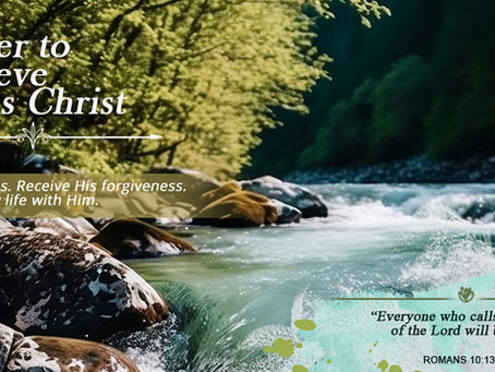 A Prayer to Receive Jesus Christ