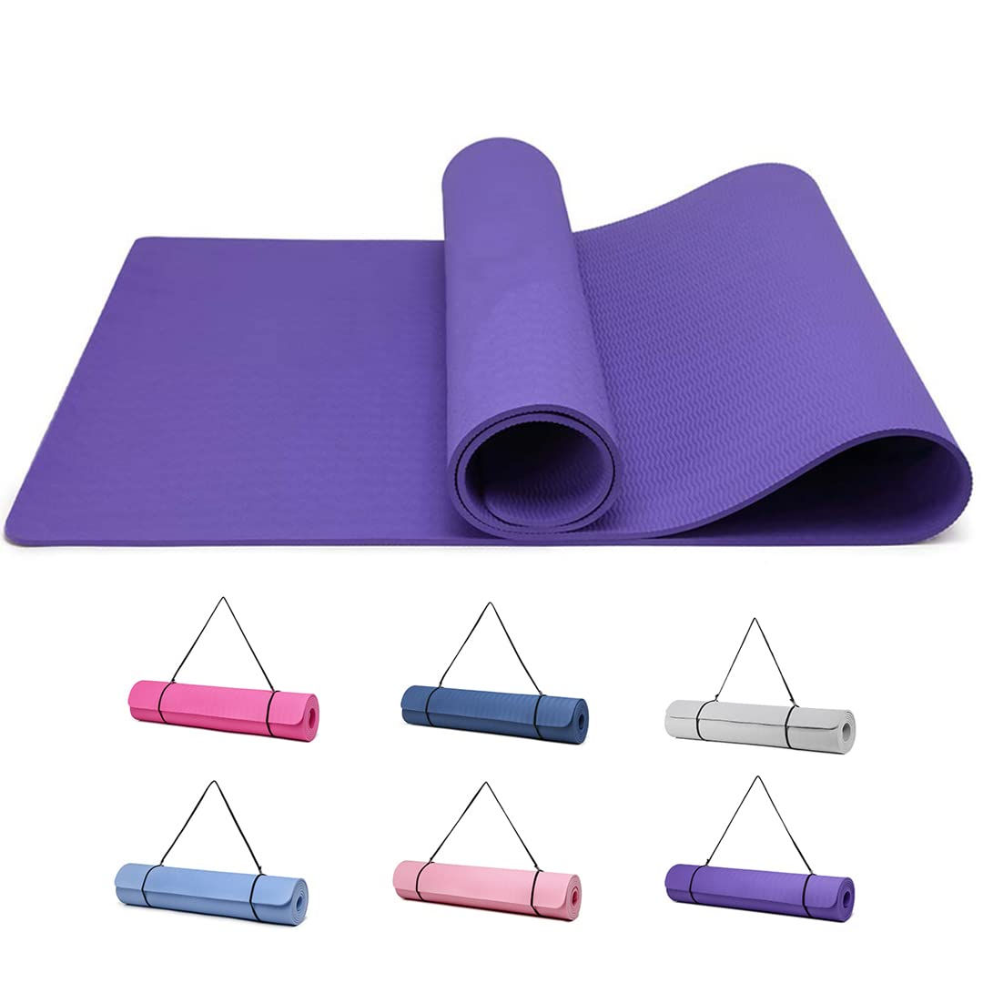 TPE Non-Slip Yoga Mat – 6mm