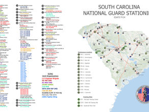 South Carolina National Guard Stationing Map