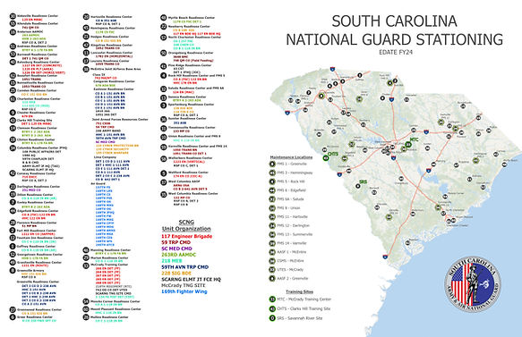 SC National Guard Annual Report Map