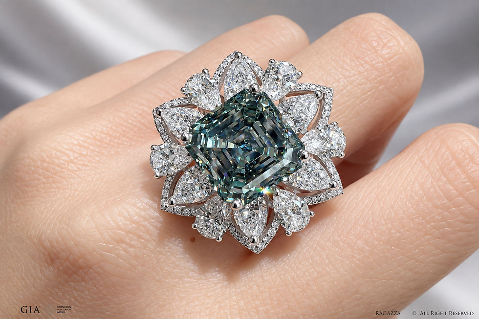 ragazza diamond fancy green lab diamond ring
