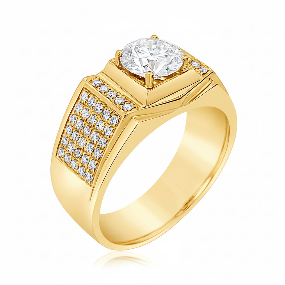 縮圖：培育鑽石男士戒指