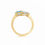 Thumbnail: Fancy Blue Oval Cut Lab-Grown Diamond Ring (2ctw)