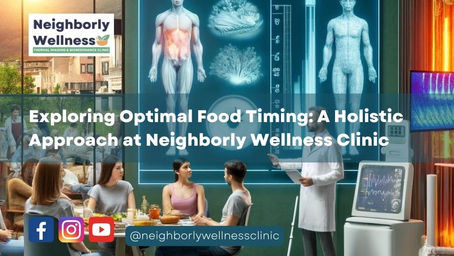 Exploring Optimal Food Timing: A Holistic Approach at Neighborly Wellness Clinic