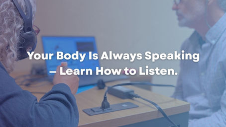 your body is always speaking - learn how to listen through bioresonance.