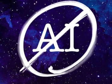 An anti-AI sign