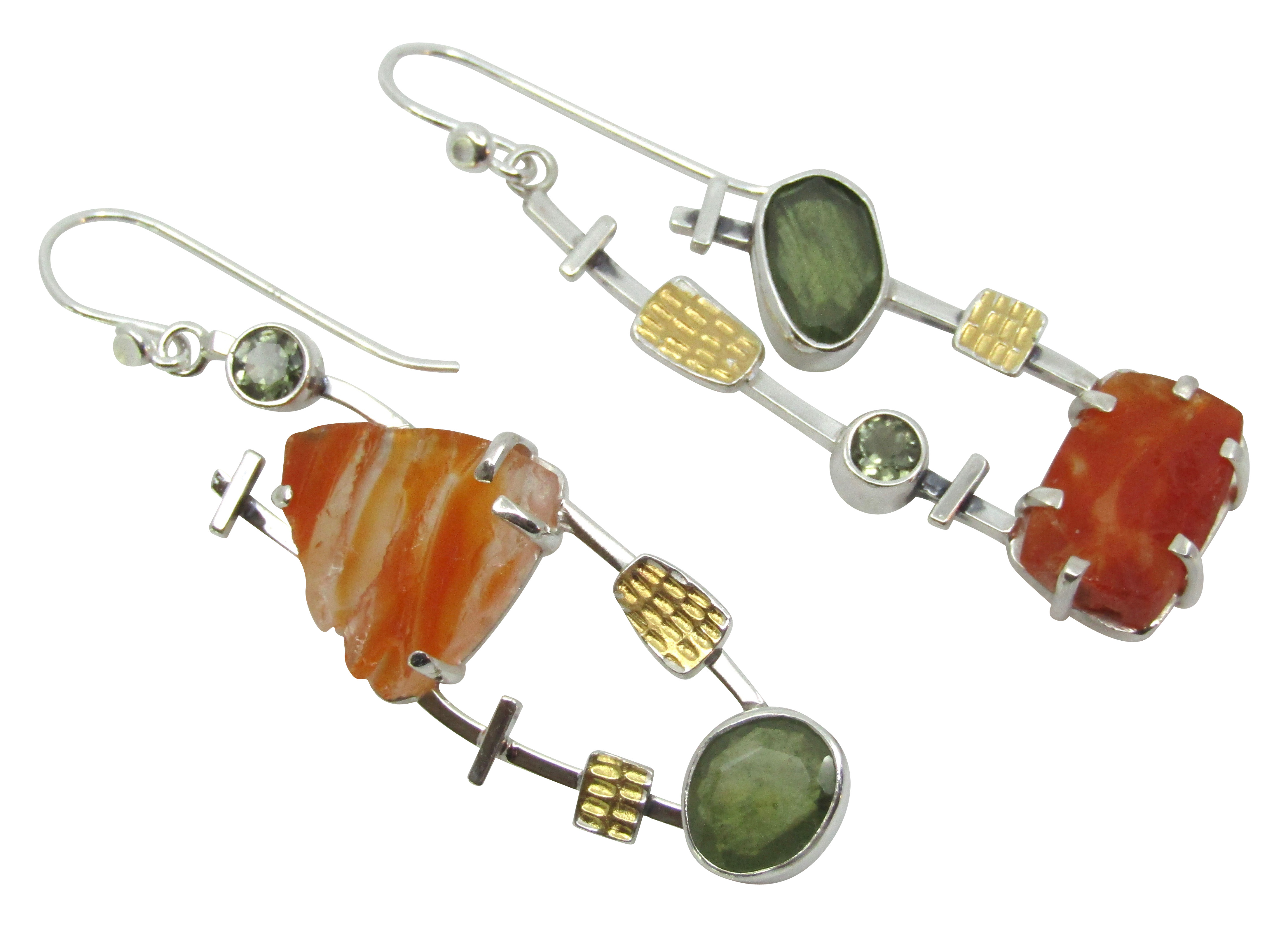 Fire Opal Earrings