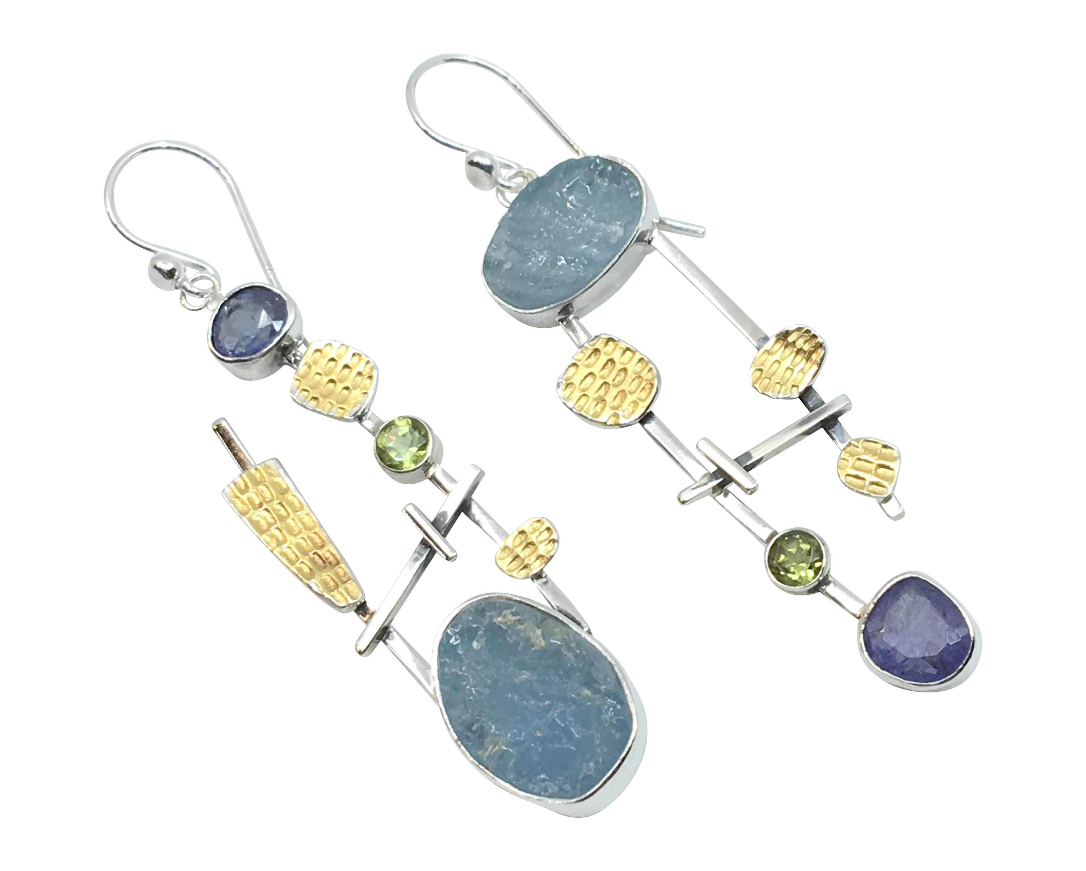 Aquamarine/Tanzanite Earrings