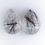 Thumbnail: Black Tourmaline Rutile Rose-cut Pair
