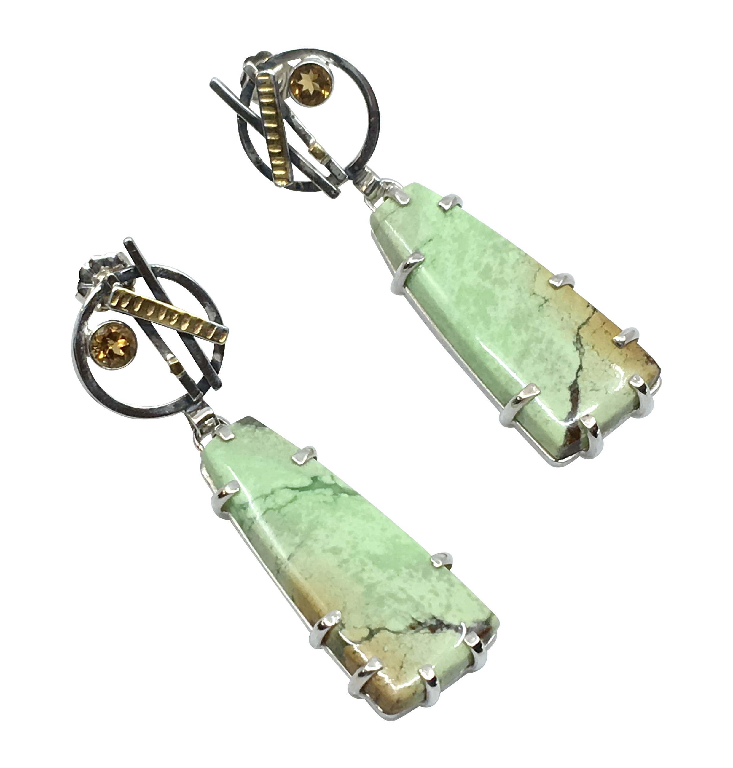 Lemon Chrysoprase Earrings