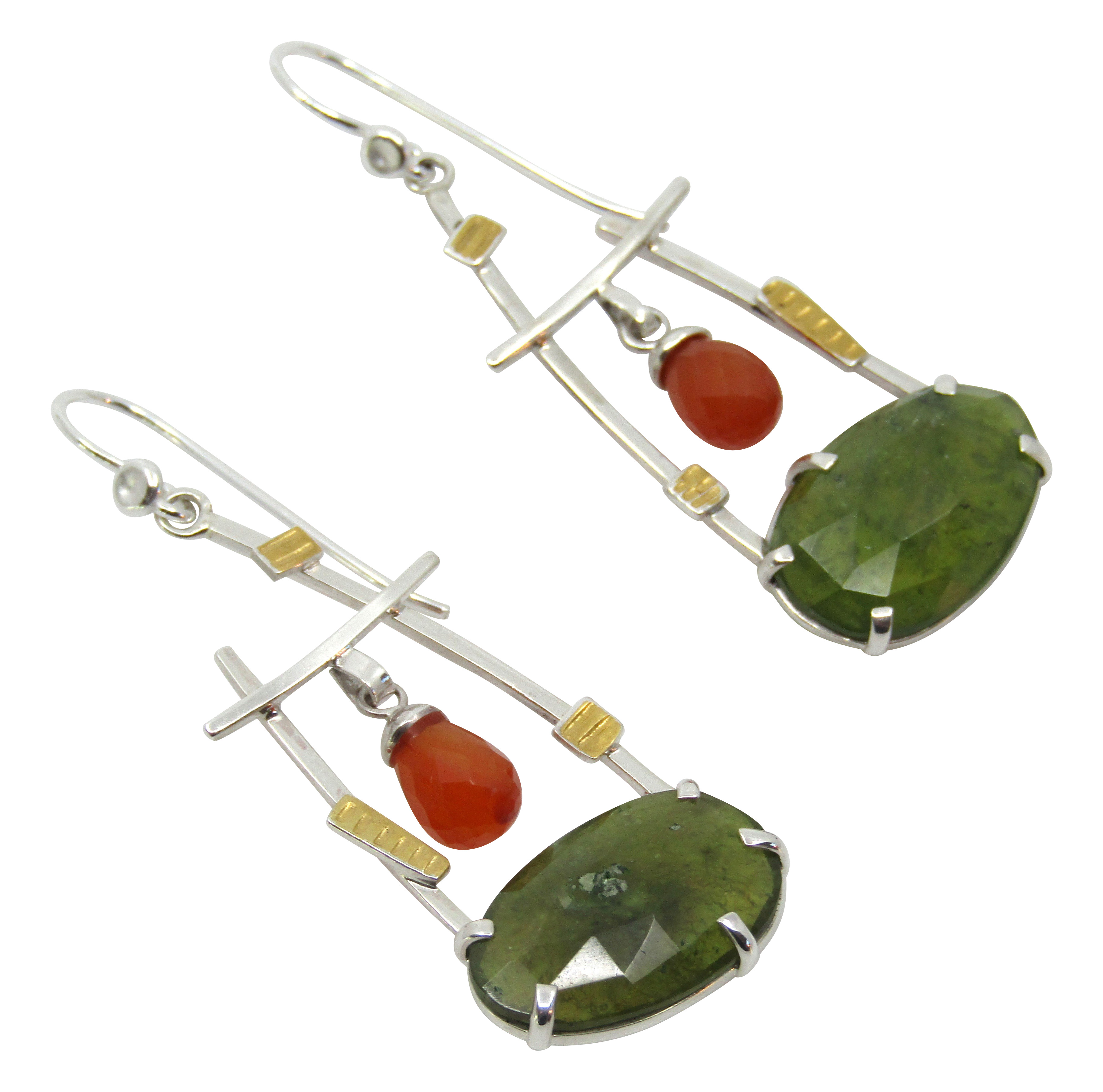 Vesuvianite Earrings