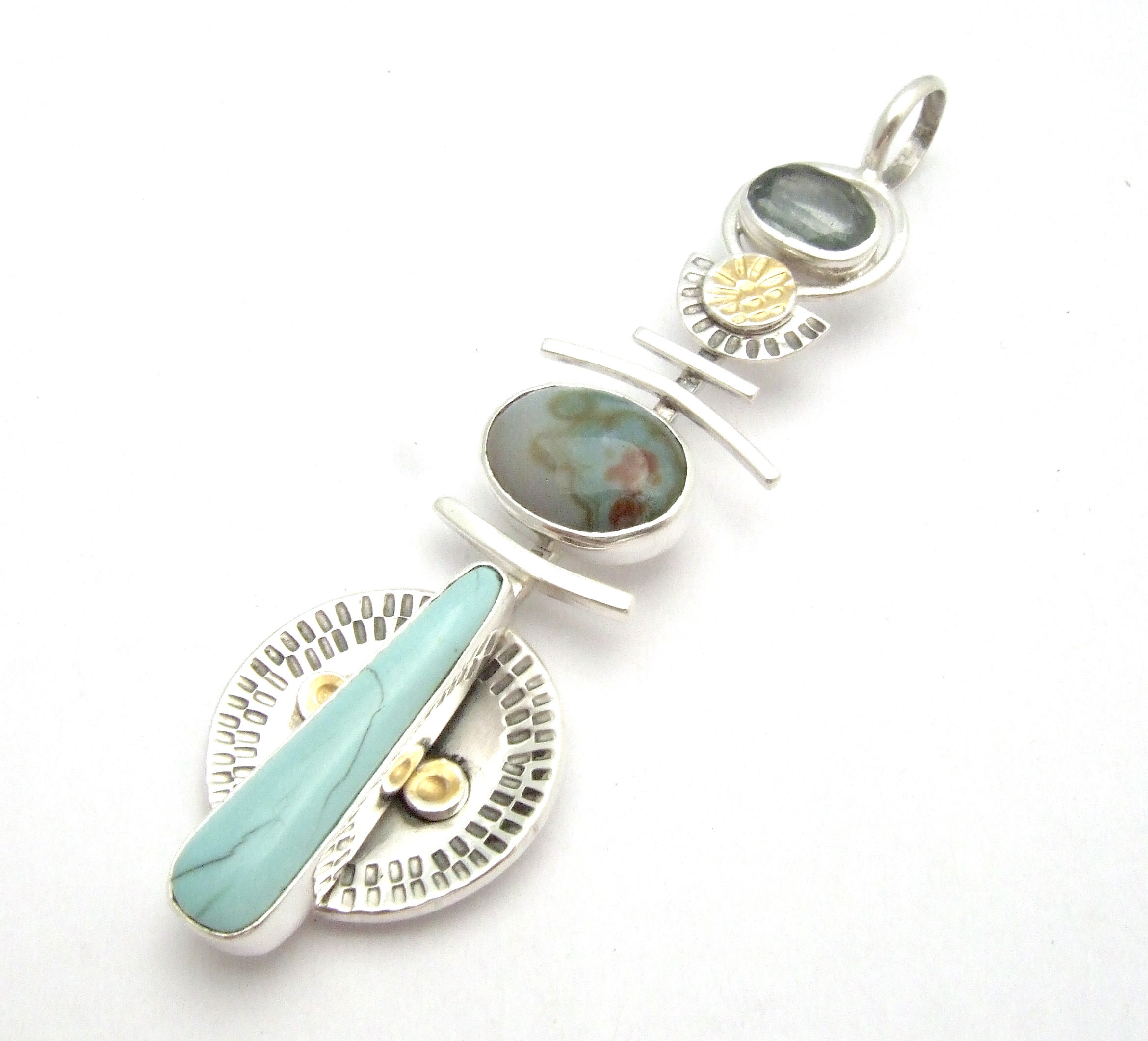 Turquoise & Ocean Jasper Pendant