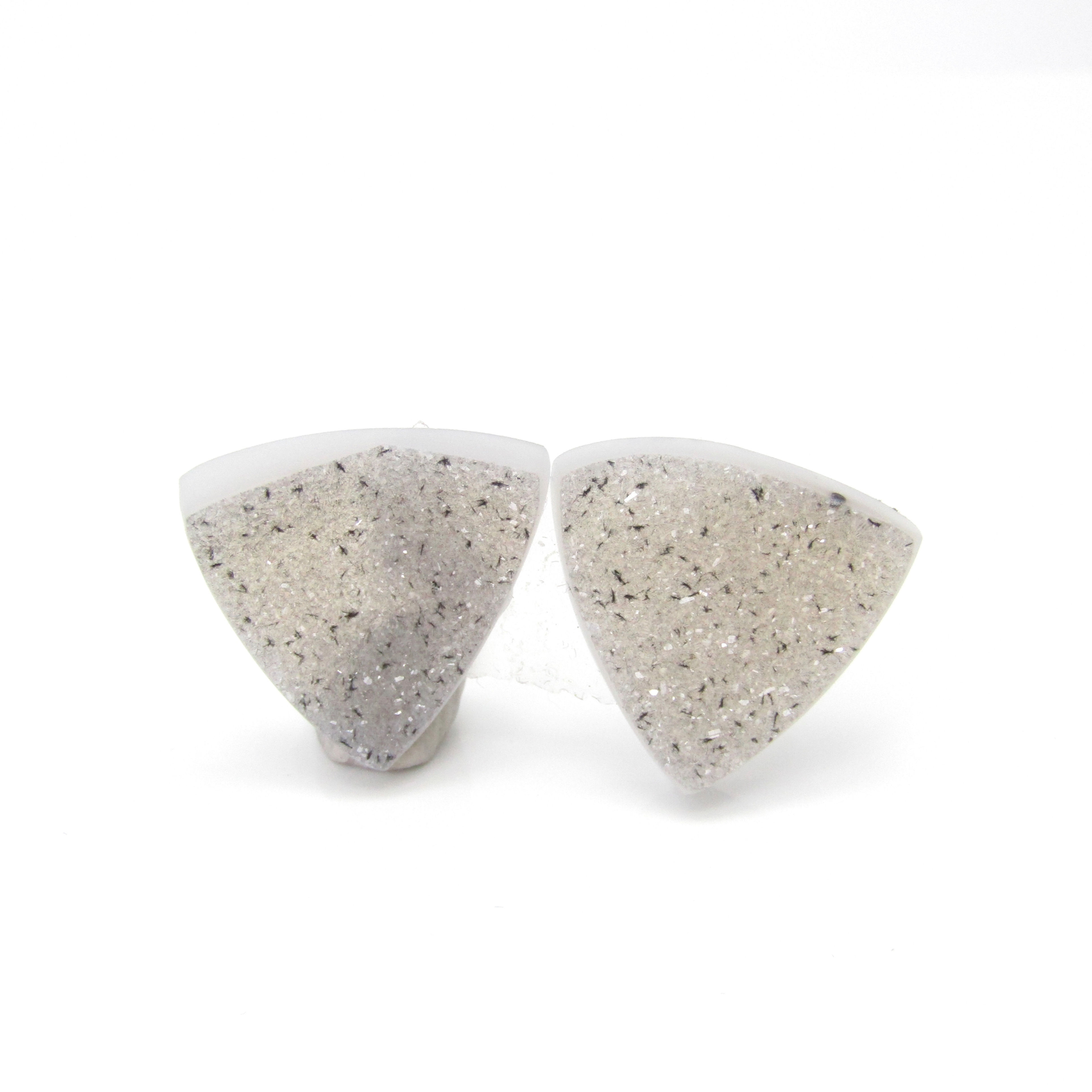 Brazilian Druzy Pair