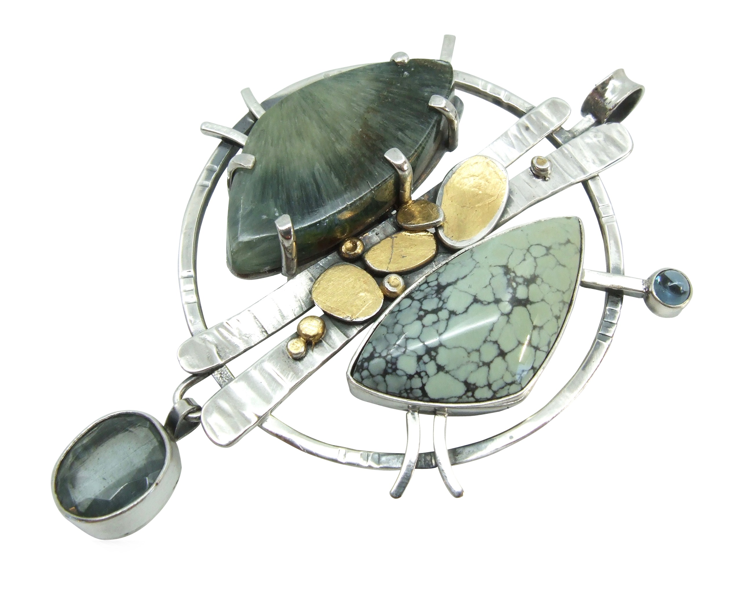 Wavellite & Variscite Pendant