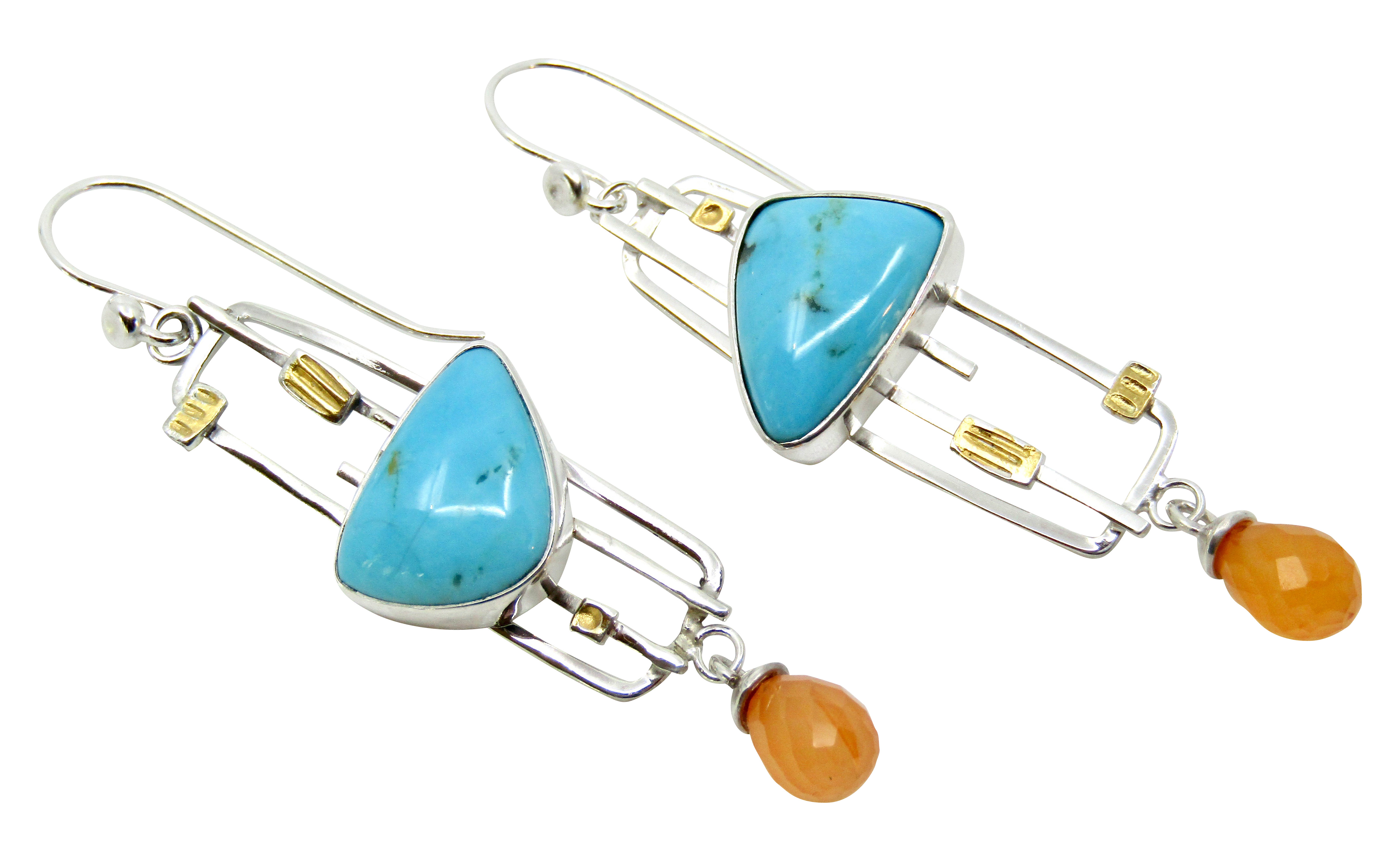 Sleeping Beauty Turquoise Earrings
