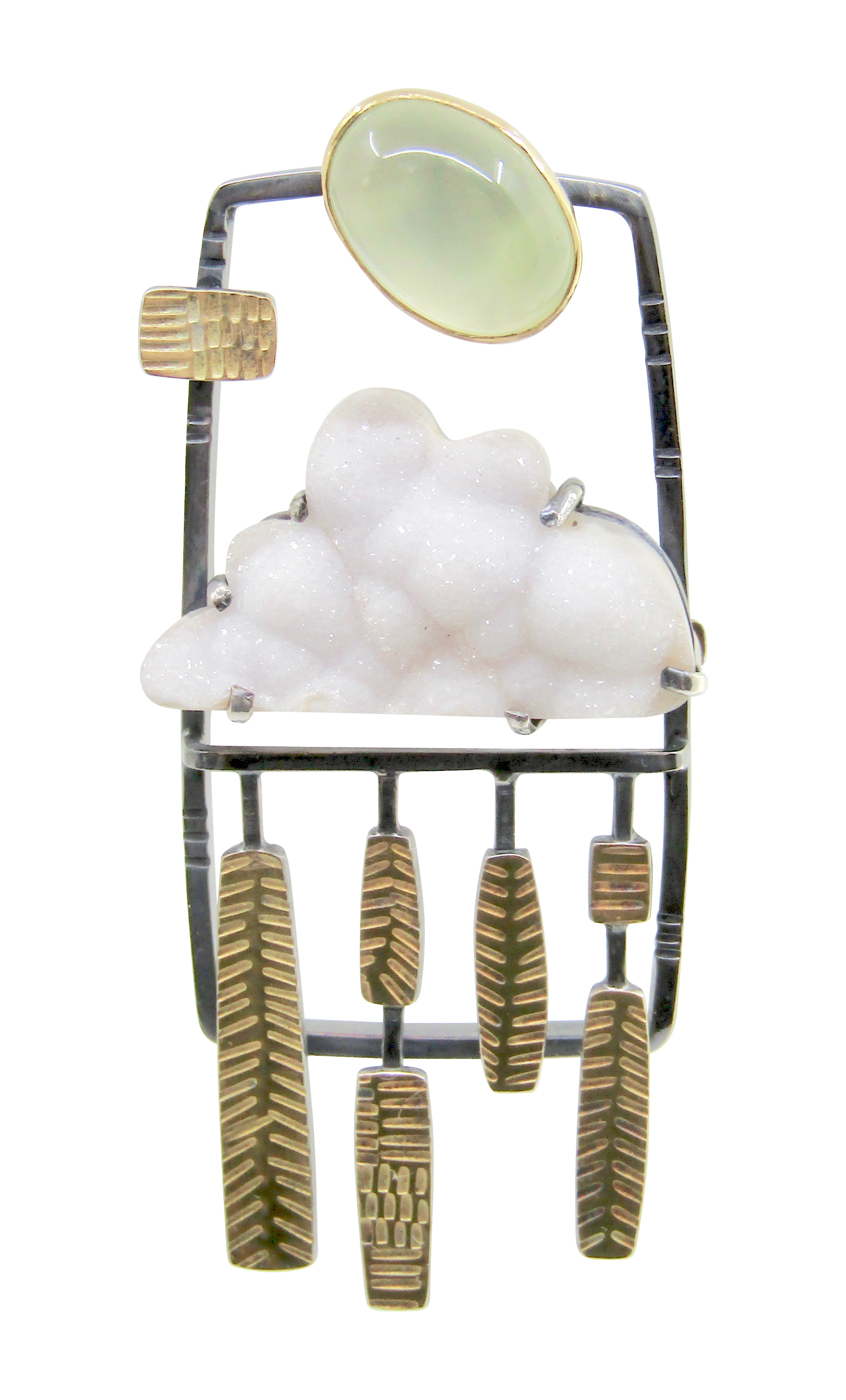 Cloud Druzy Pend/Brooch