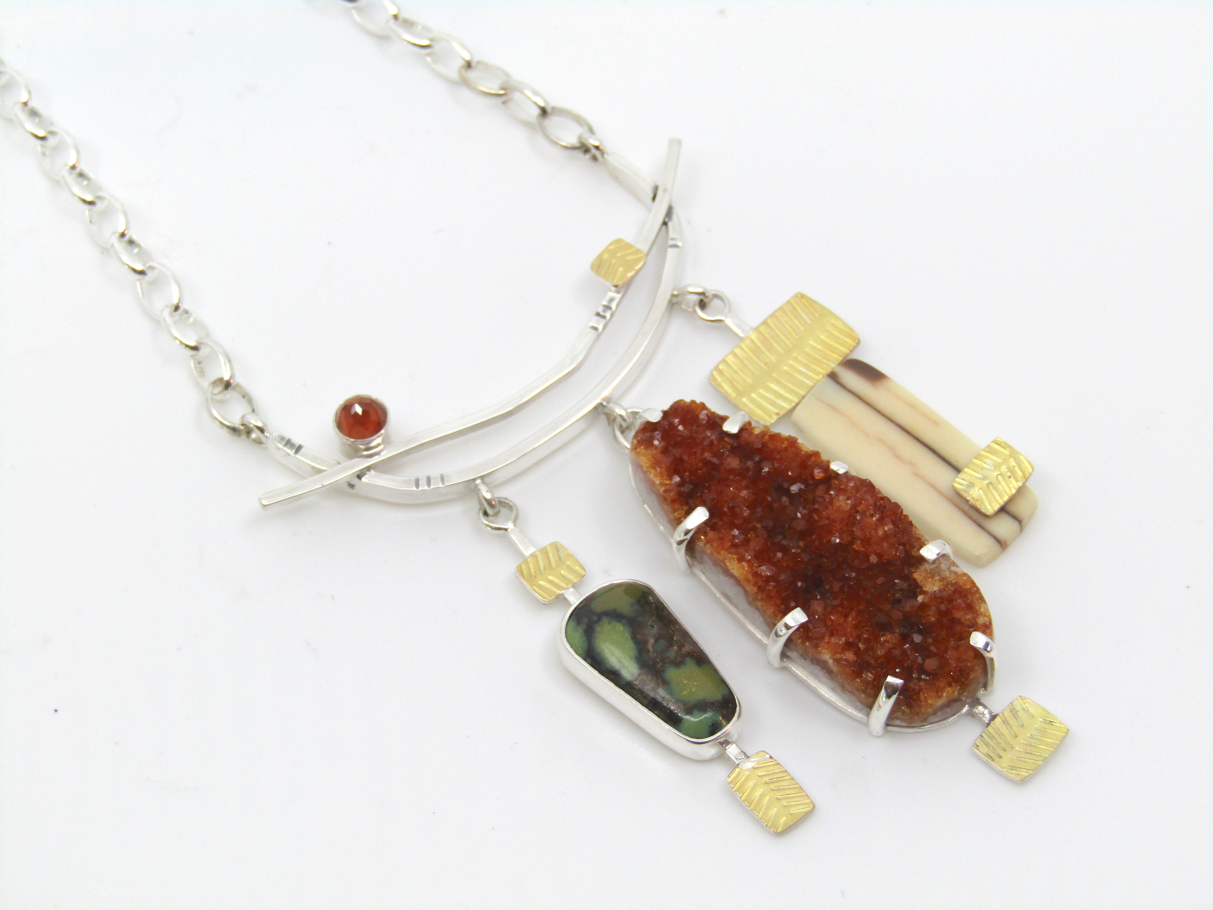 Citrine Druzy Necklace