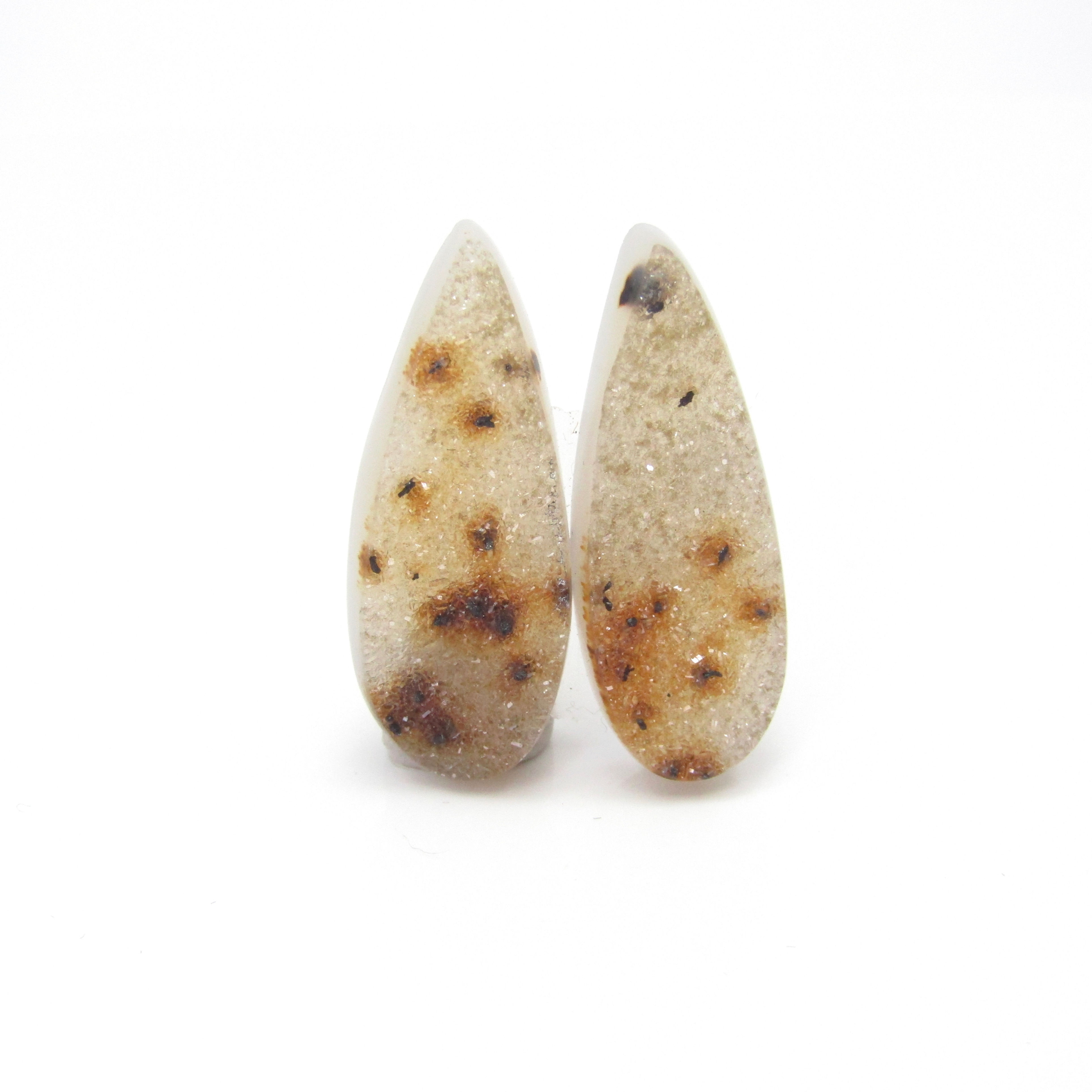 Brazilian Druzy Pair