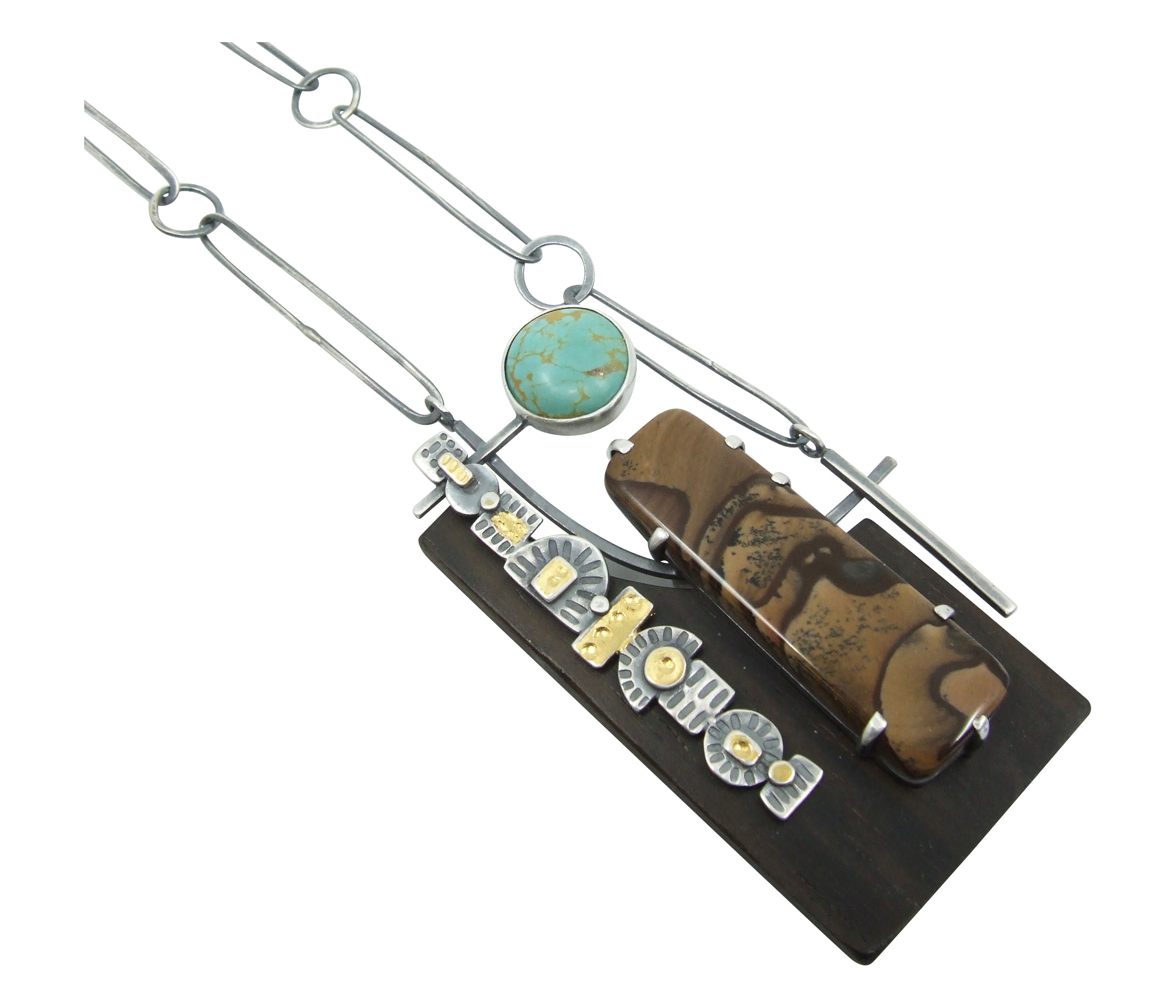 Biggs Jasper & Turquoise Pendant