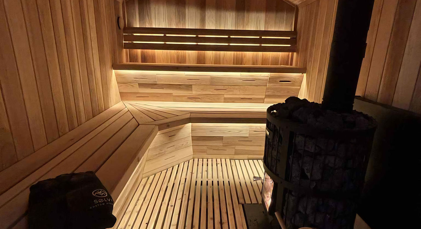 luxury wood sauna from Solvi Saunas in Bend, Oregon