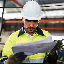 An engineer plans machinery relocation