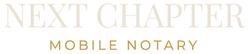 Next Chapter Mobile Notary Logo