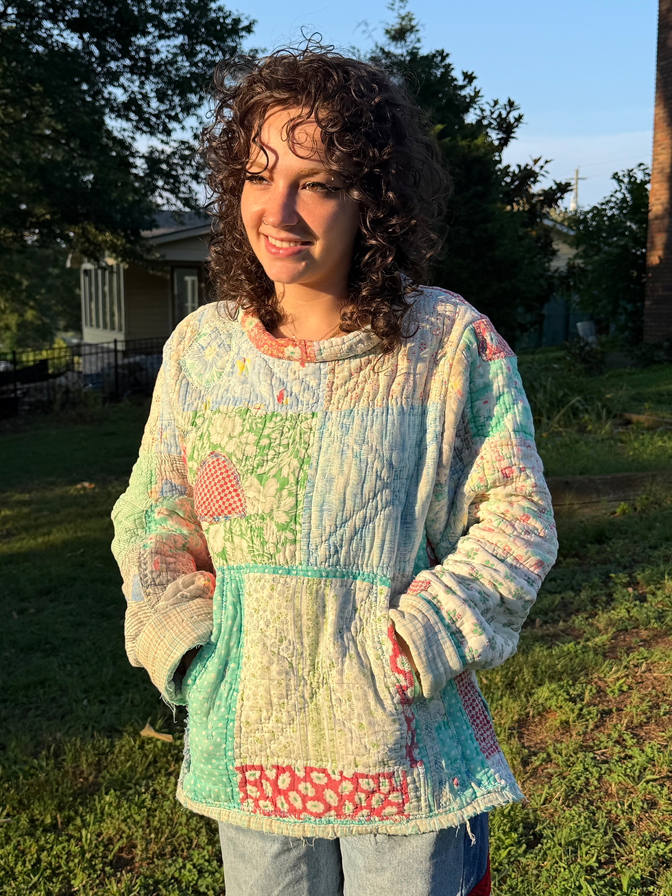 Thumbnail: Upcycled Quilt Scraps Jumper