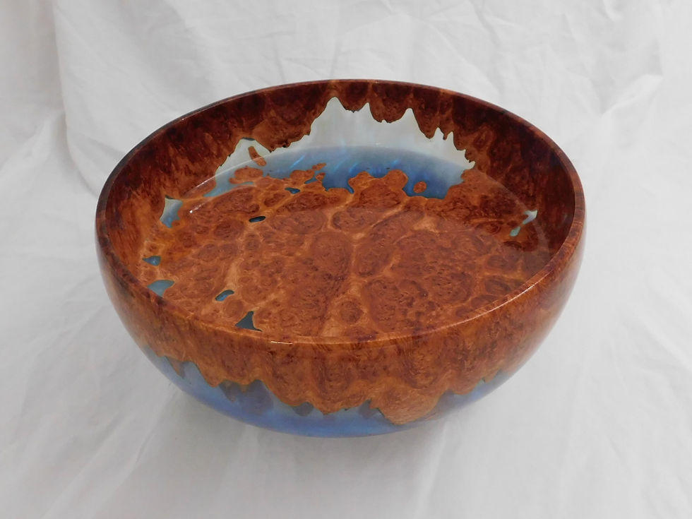 Thumbnail: Red Coolibah and Blue Resin Bowl