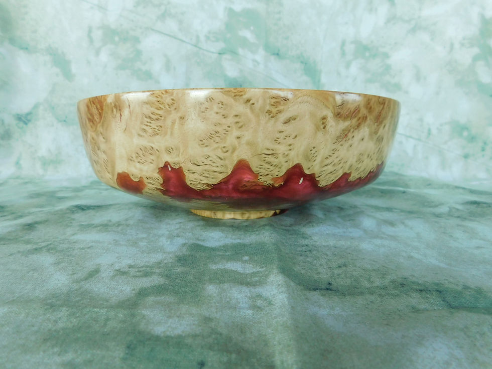 Thumbnail: Coolibah Burl Bowl with Red Resin
