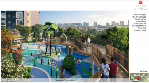 Grand Dunman Tree top view and kids play area