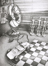Still Life with Pinebox Derby Car 16x23 