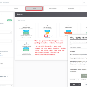 How to Send a Form Using a Canned Email on Dubsado