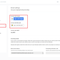 Connecting Email to Dubsado
