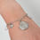 Thumbnail: Armband schelp zilver