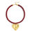 Thumbnail: Ketting bordeaux hart