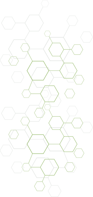 Hexagon pattern imitating science