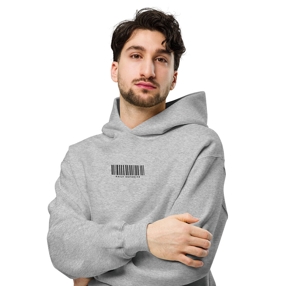 Thumbnail: Daily Deposits Smiling Faces Oversized Hoodie