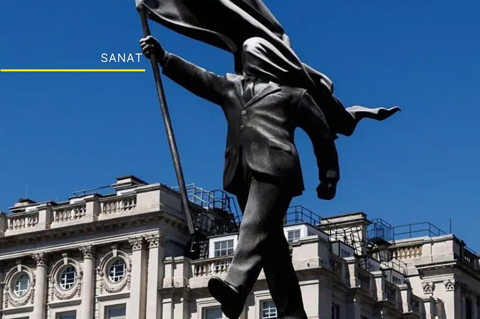 Banksy'den Londra'nın Merkezine Eleştirel Bir Heykel