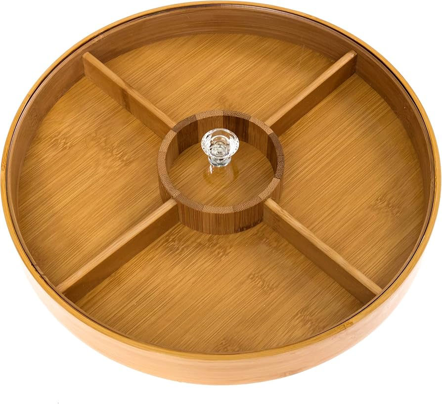 مضيفة خشب دائرية