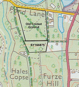 OS extract Old Cricket ground