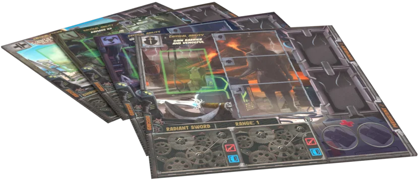 A selection of Phantom Epoch class boards with different abilities and equipment spaces