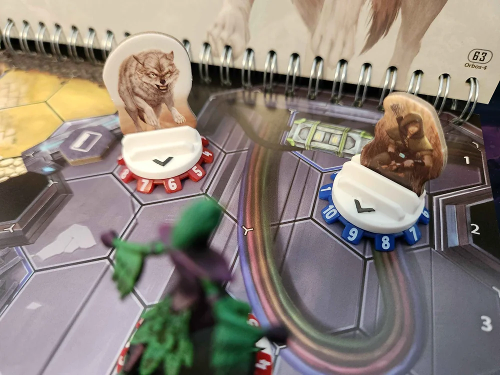 Wolf and human adversaries on a Phantom Epoch mission map