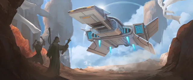 Starship artwork — ultrawide