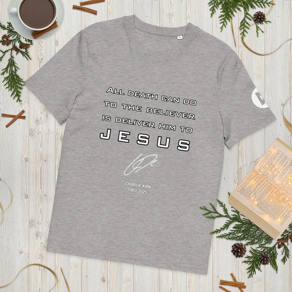 Thumbnail: All Death Can Do #FirstAmendment #ManMaker Organic Cotton Tee (light print)