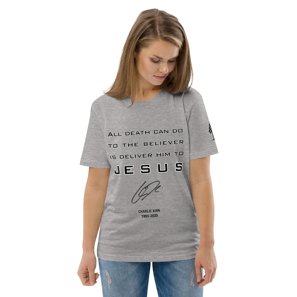 Thumbnail: All Death Can Do #FirstAmendment #Redwood Organic Cotton Unisex Tee
